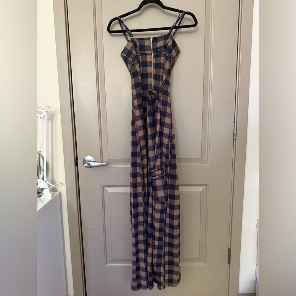 Free People Plaid Jumpsuit - Picture 4 of 9